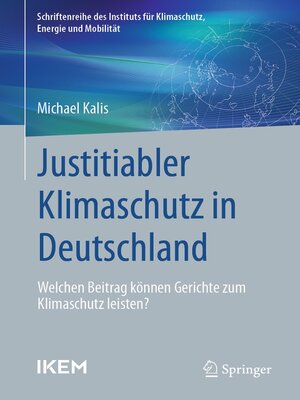 cover image of Justitiabler Klimaschutz in Deutschland